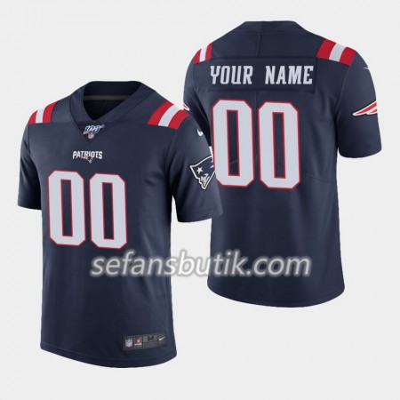 New England Patriots Tröjor Custom Nike Navy 100th - Herr New England Patriots Tröjor Custom Nike Navy 100th - Herr